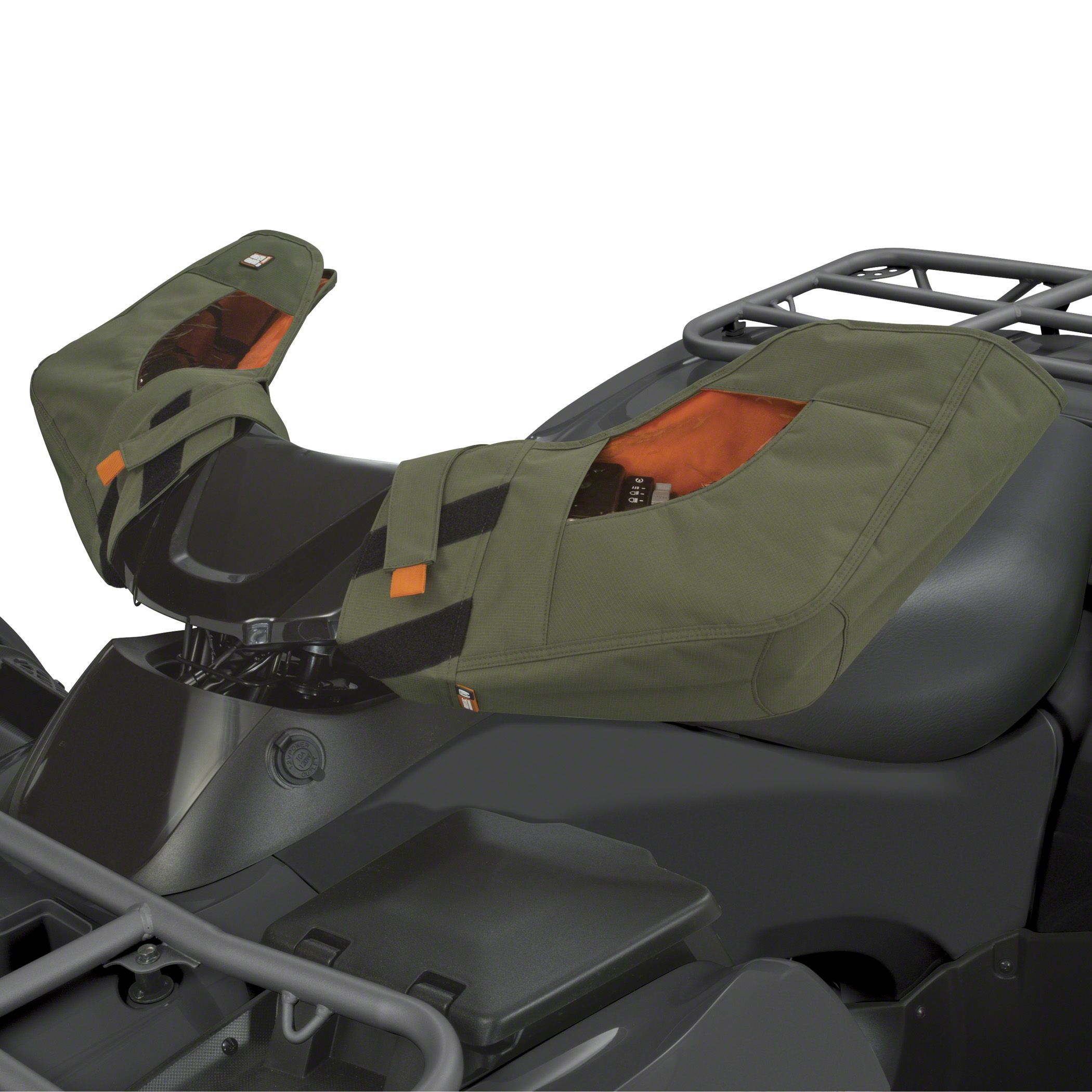 Quad Bike Handlebar Gloves Mitts Muffs Olive
