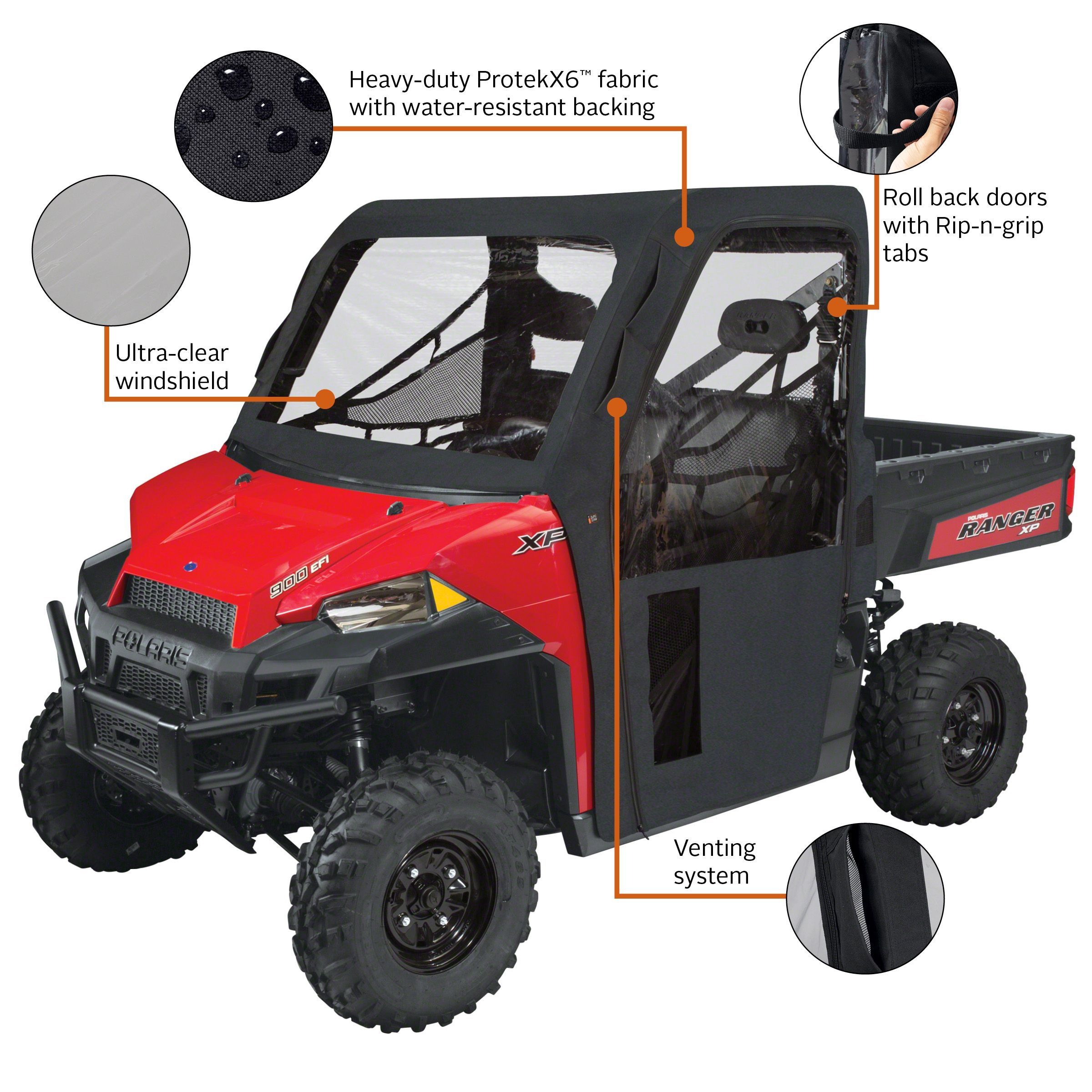 QuadGear UTV Cab Enclosure, Fits Polaris Ranger 900 XP (2015 models and older)