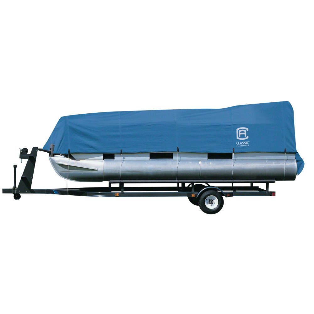 Stellex Pontoon Boat Cover 21' - 24' L, Polyester Fade-Resistant Fabric - Model B