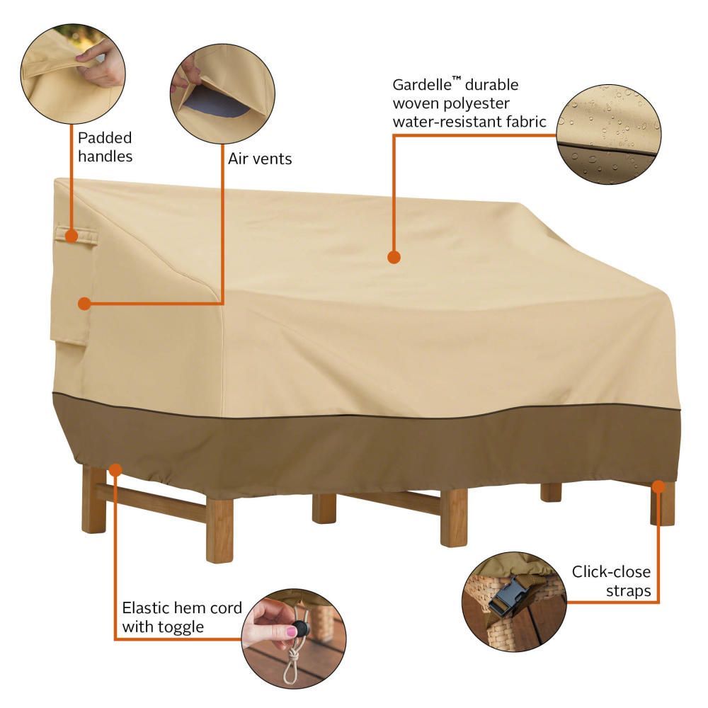 Veranda Deep Bench / Patio Sofa Cover- Large CLEARANCE