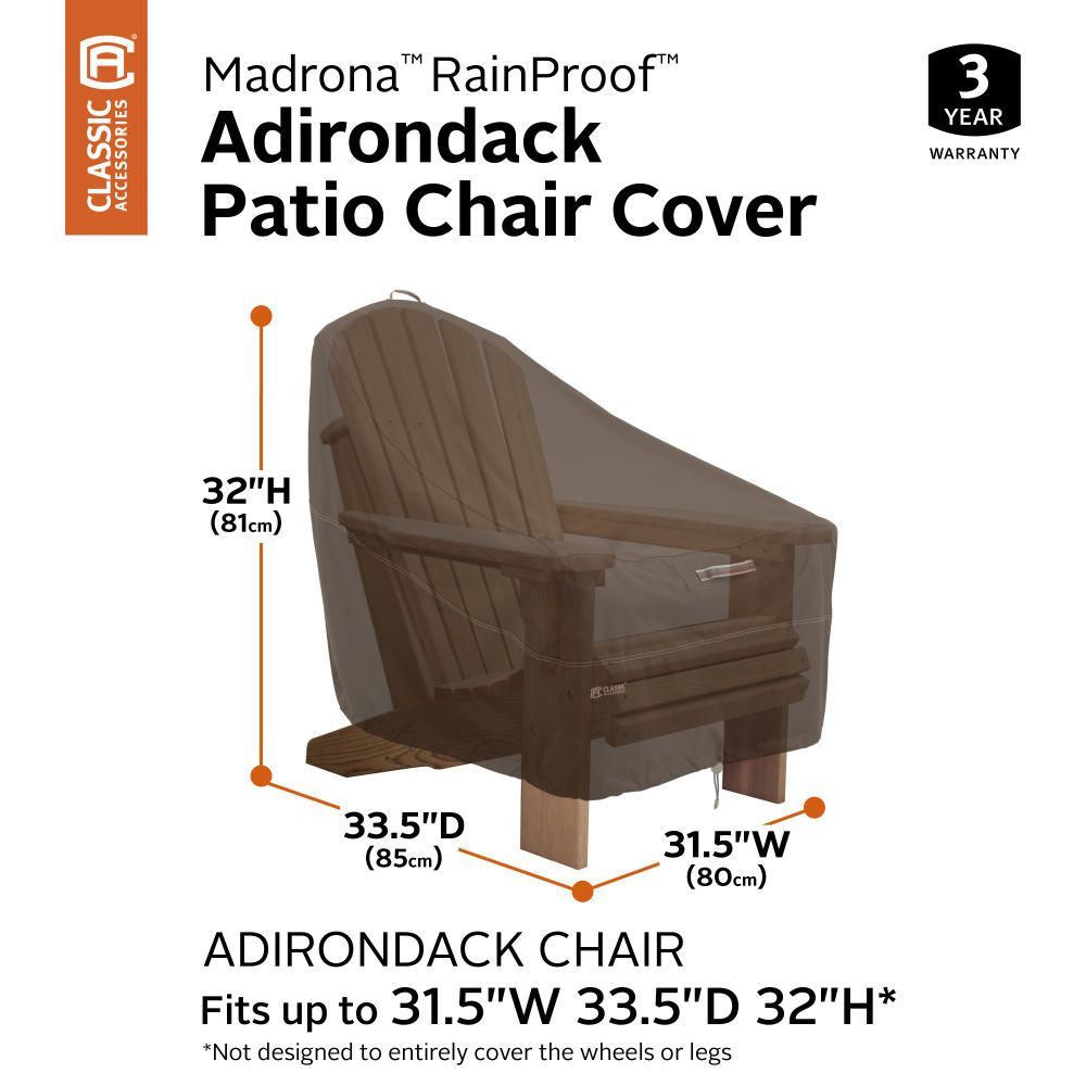 Madrona RainProof Adirondack Chair Cover