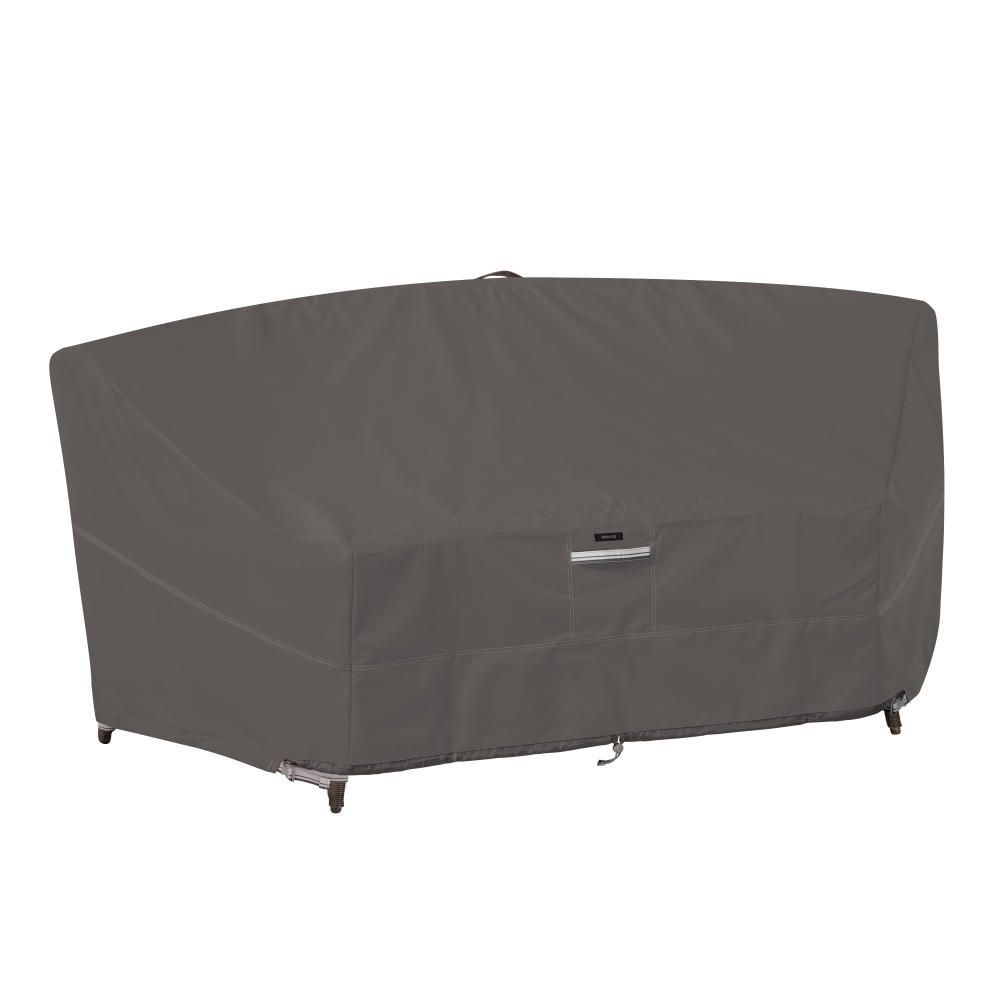 Ravenna 46 Inch Patio Curved Modular Sectional Sofa Cover