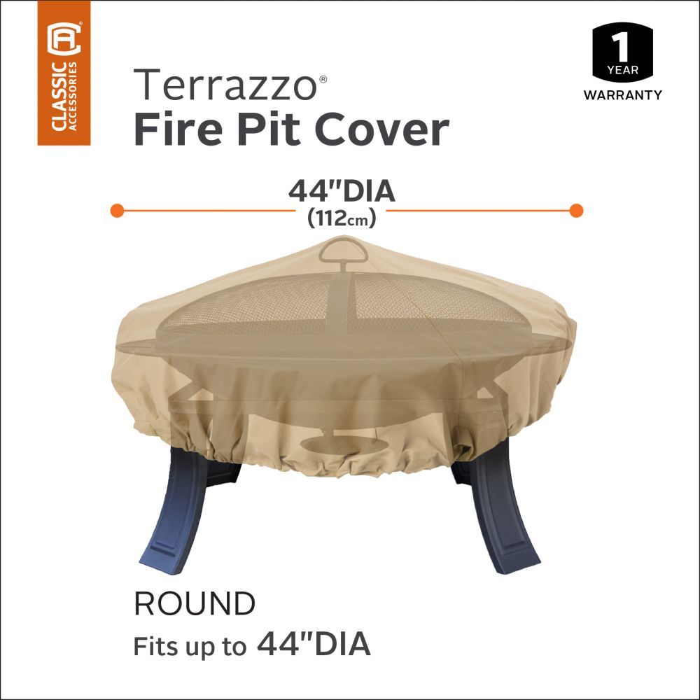 Terrazzo Round Fire Pit Cover 44 Inch 