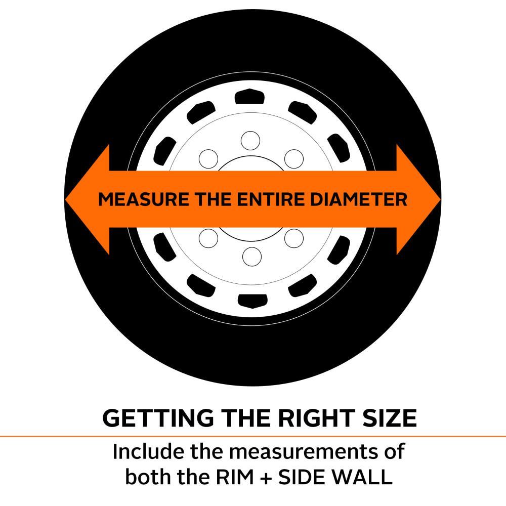 Classic Accessories Wheel Covers, 21” -24” Diameter, 8.25” Tire Width - CLEARANCE
