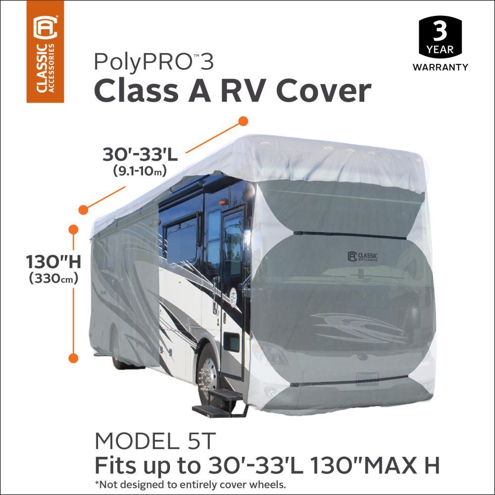 PolyPRO 3 Deluxe Class A RV Cover, Fits 30’ - 33’ RVs
