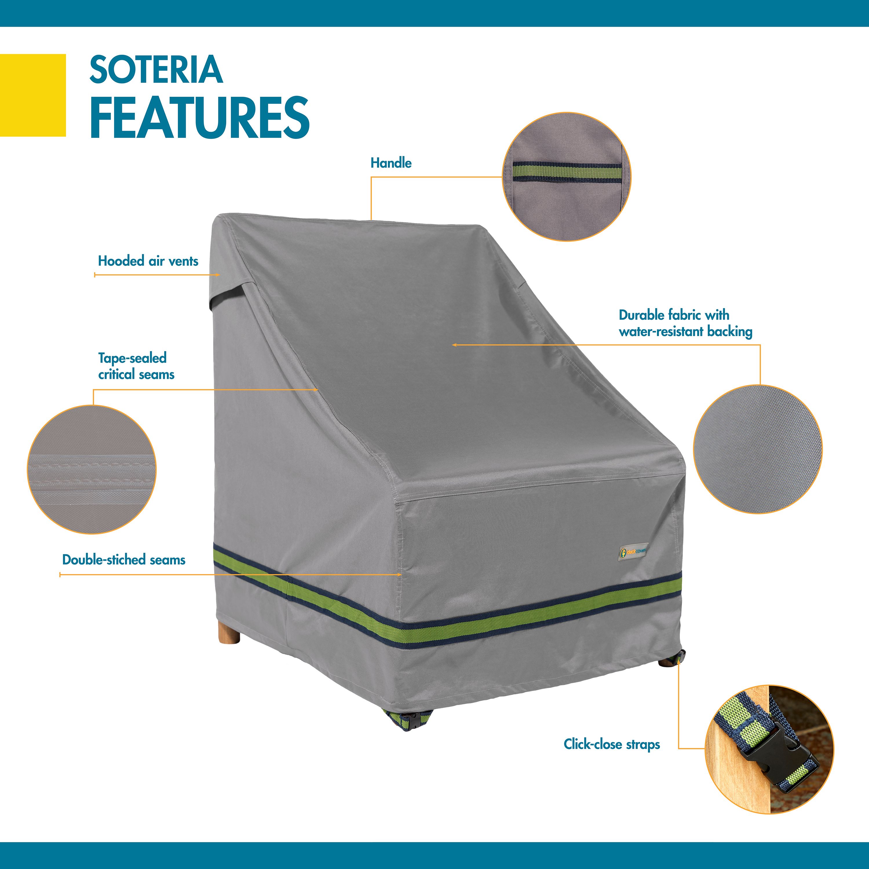Duck Covers Soteria Patio Chair Cover 40 Inch 