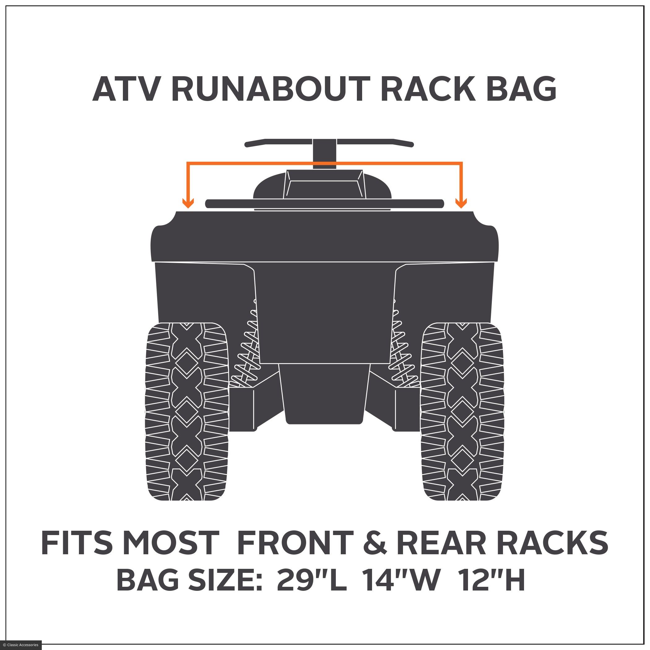 ATV Quad Bike Runabout Rack Organizer