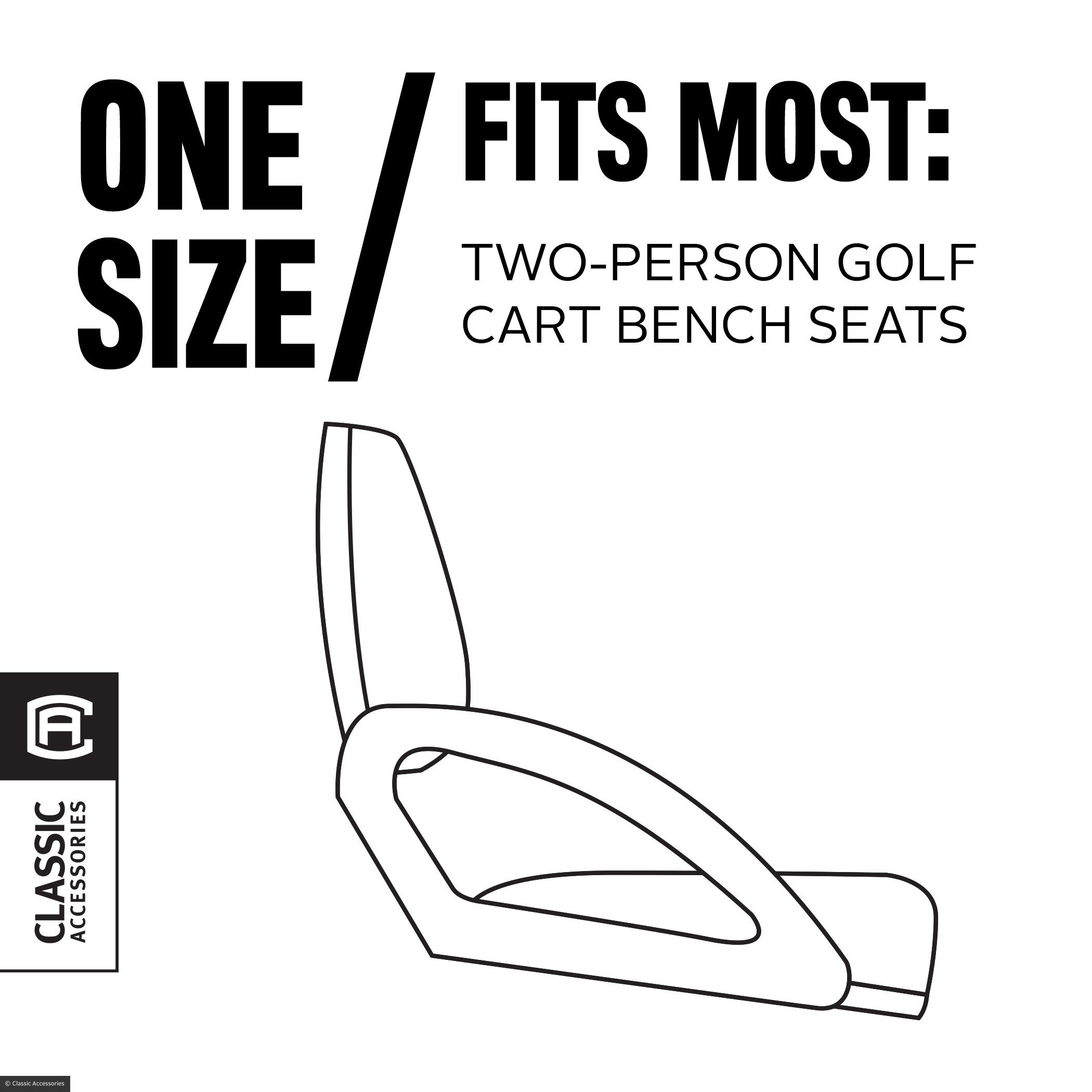 Fairway Deluxe Padded Golf Buggy Seat Cover (Bench)