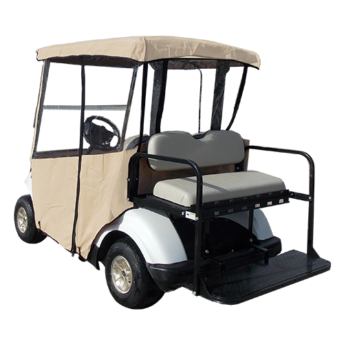 Doorworks 3-Sided Golf Buggy Enclosure Cover Straight-back (Custom-Fit)