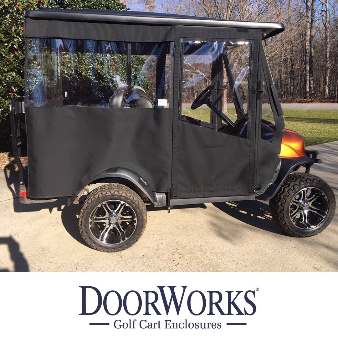 DoorWorks 4 Passenger Hinged Door Enclosure Cover for Golf Buggy Cart