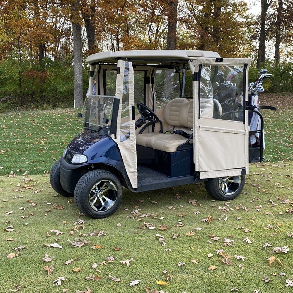 DoorWorks 2 Passenger Hinged Door Enclosure Cover for Golf Buggy Cart