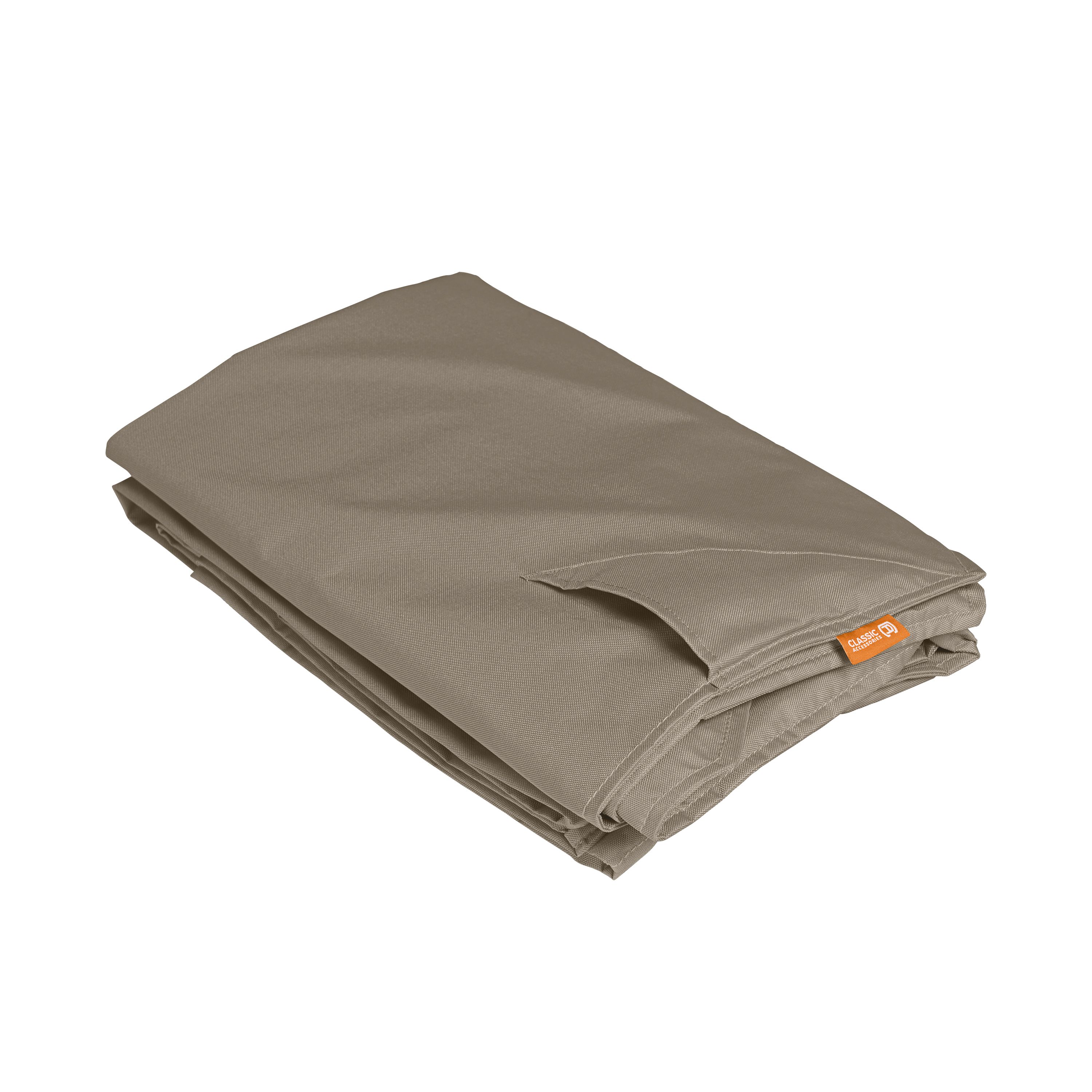 Storigami 100 Inch Easy Fold Patio V-Shaped Sectional Lounge Set Cover, Goat Tan