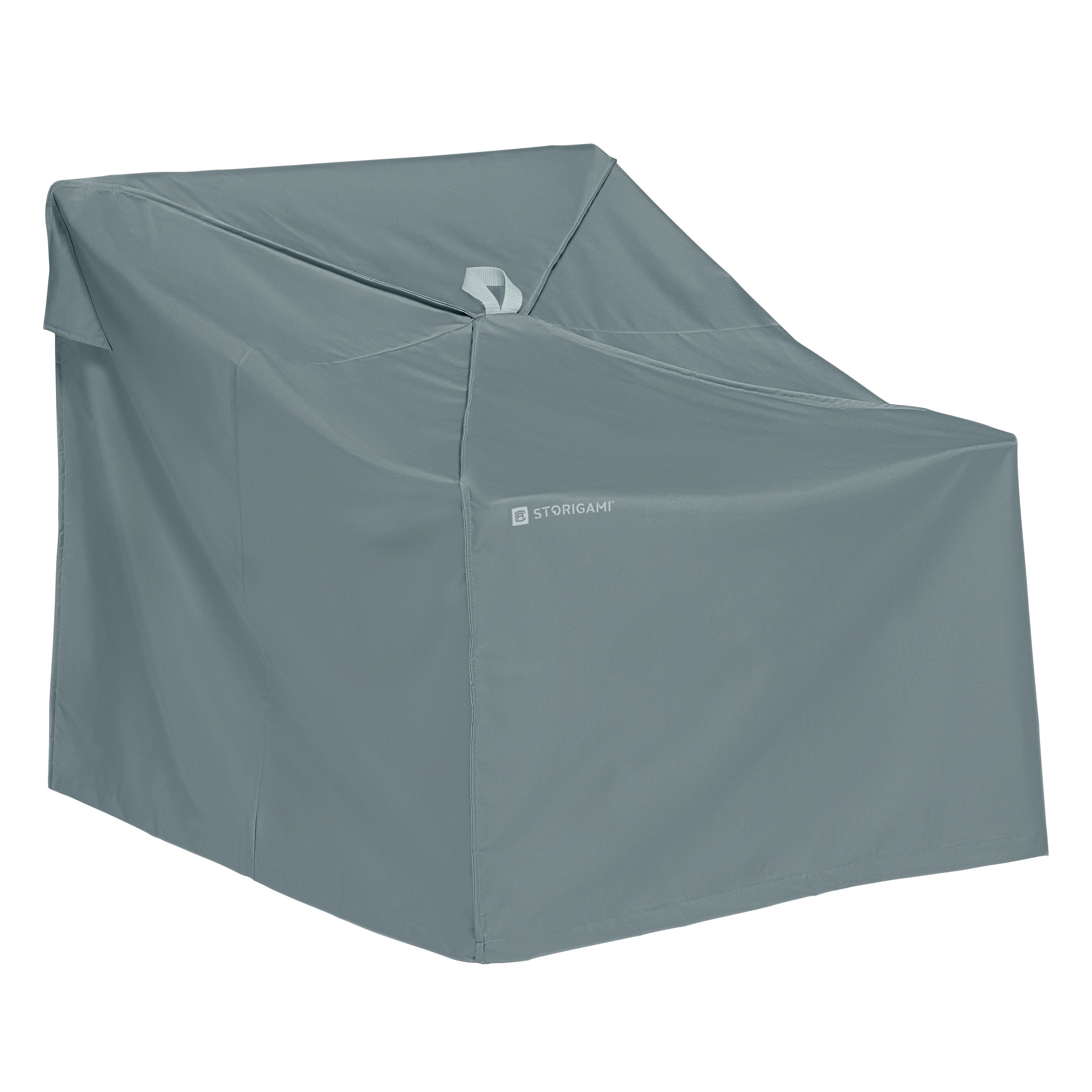 Storigami 36 Inch Easy Fold Lounge Chair Cover, Monument Grey