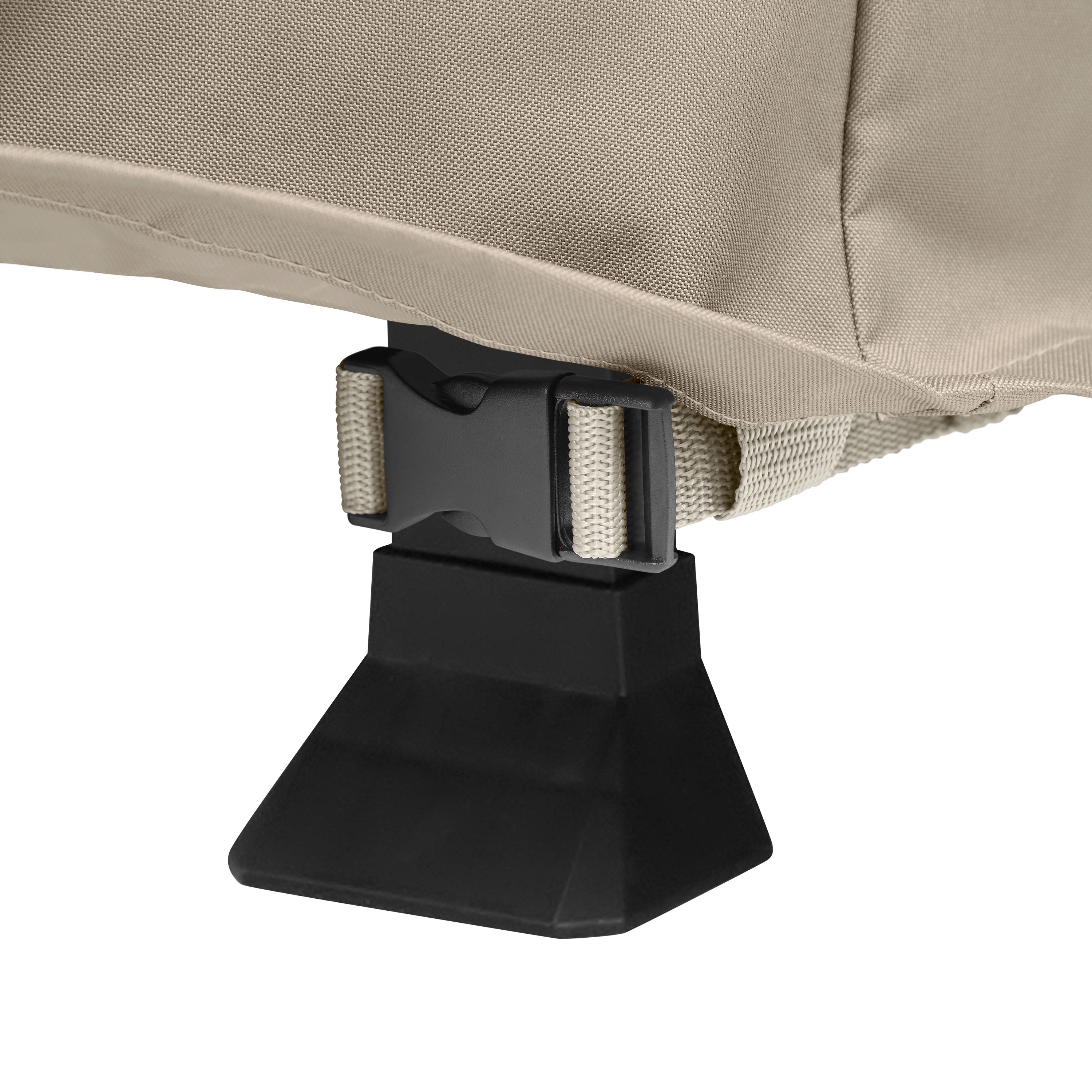 Storigami 100 Inch Easy Fold Patio V-Shaped Sectional Lounge Set Cover, Goat Tan