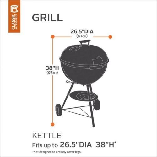 Charcoal BBQ Barbecue Cover Kettle Style For Outback, Weber & Others