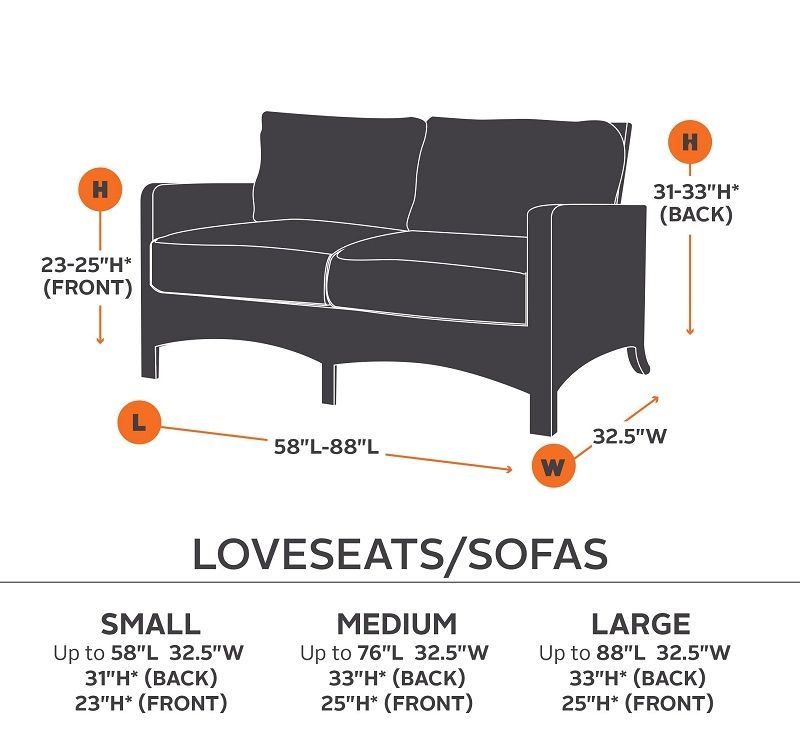 Ravenna Patio Sofa Bench Cover