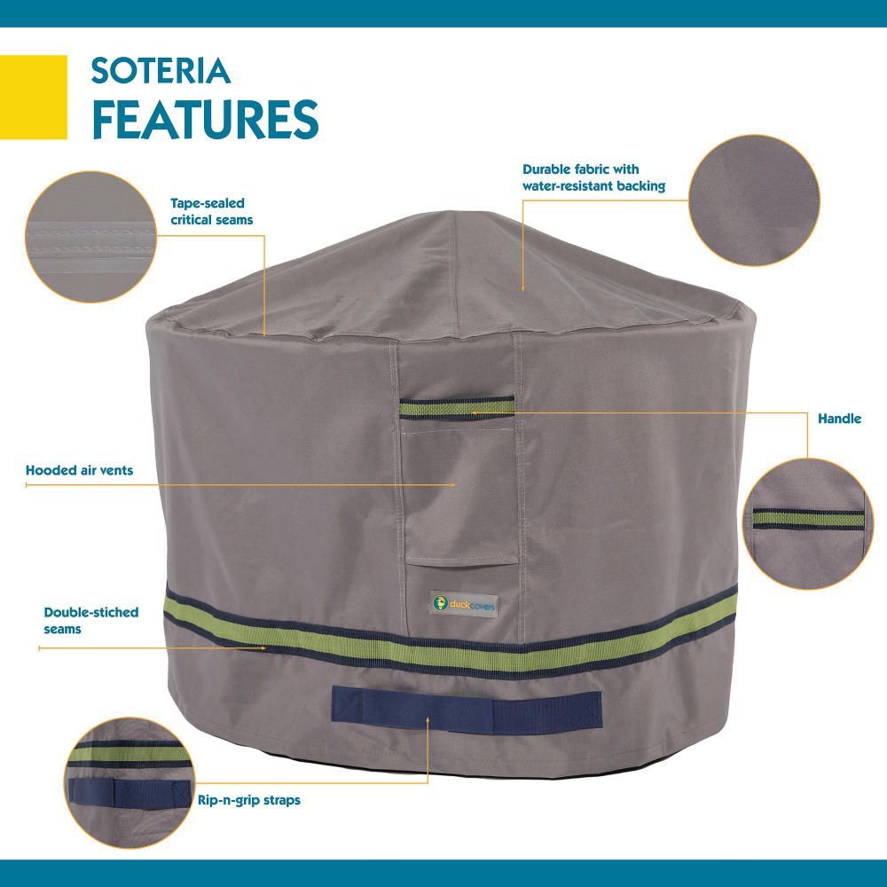 Duck Covers Soteria Waterproof Round Fire Pit Cover