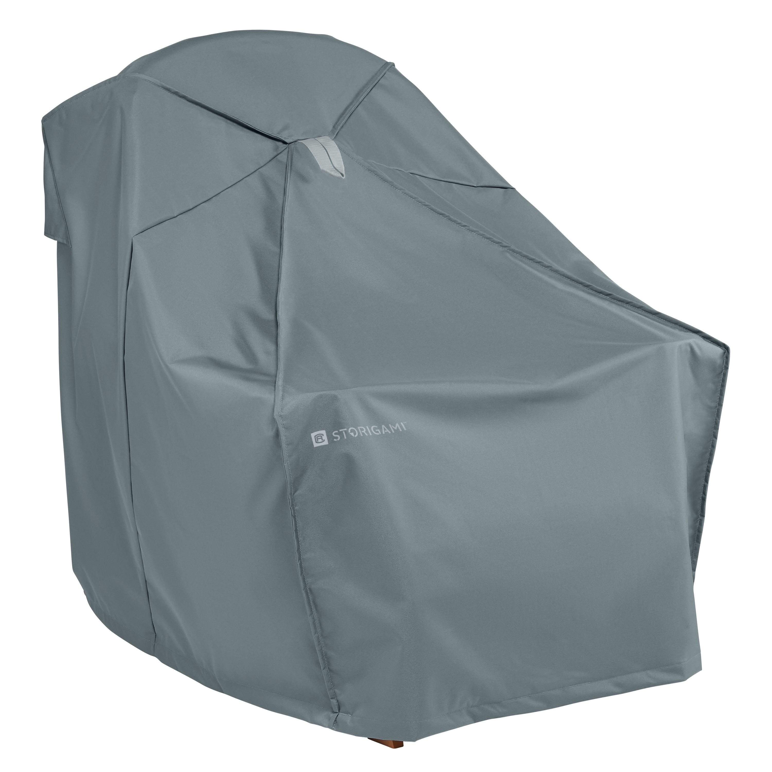 Storigami 32 Inch Easy Fold Patio Adirondack Chair Cover, Monument Grey