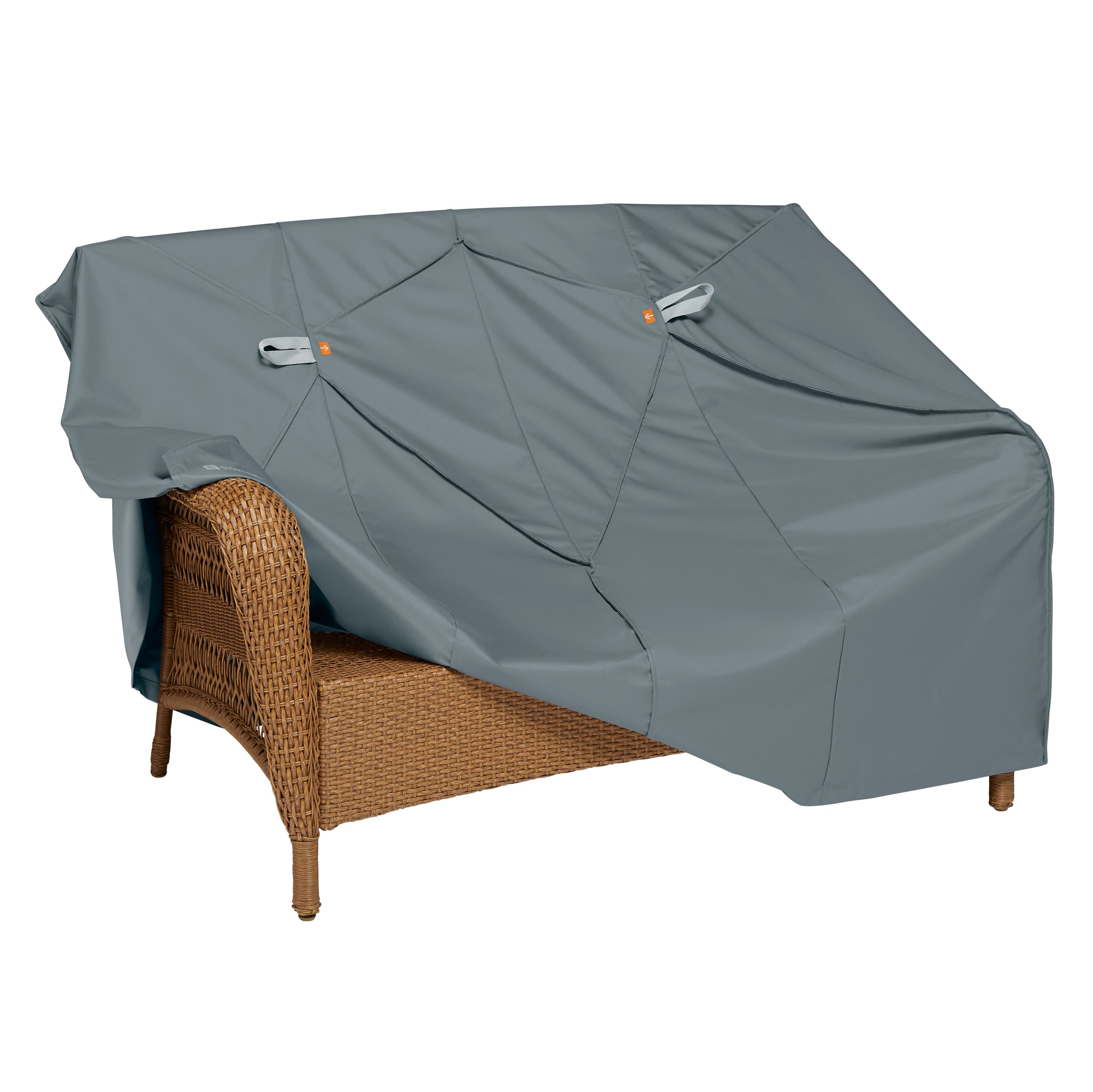Storigami 58 Inch Easy Fold Loveseat Sofa Cover, Monument Grey